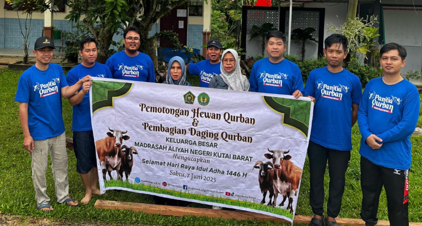 Semarak Idul Adha 1446 H : guru-guru MAN Kubar berqurban di Madrasah